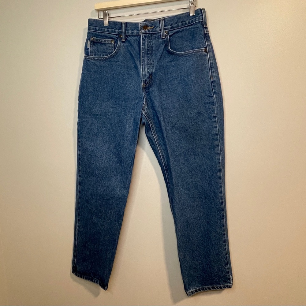 Carhartt Men's Relaxed Fit Blue Jeans - Picture 1 of 6